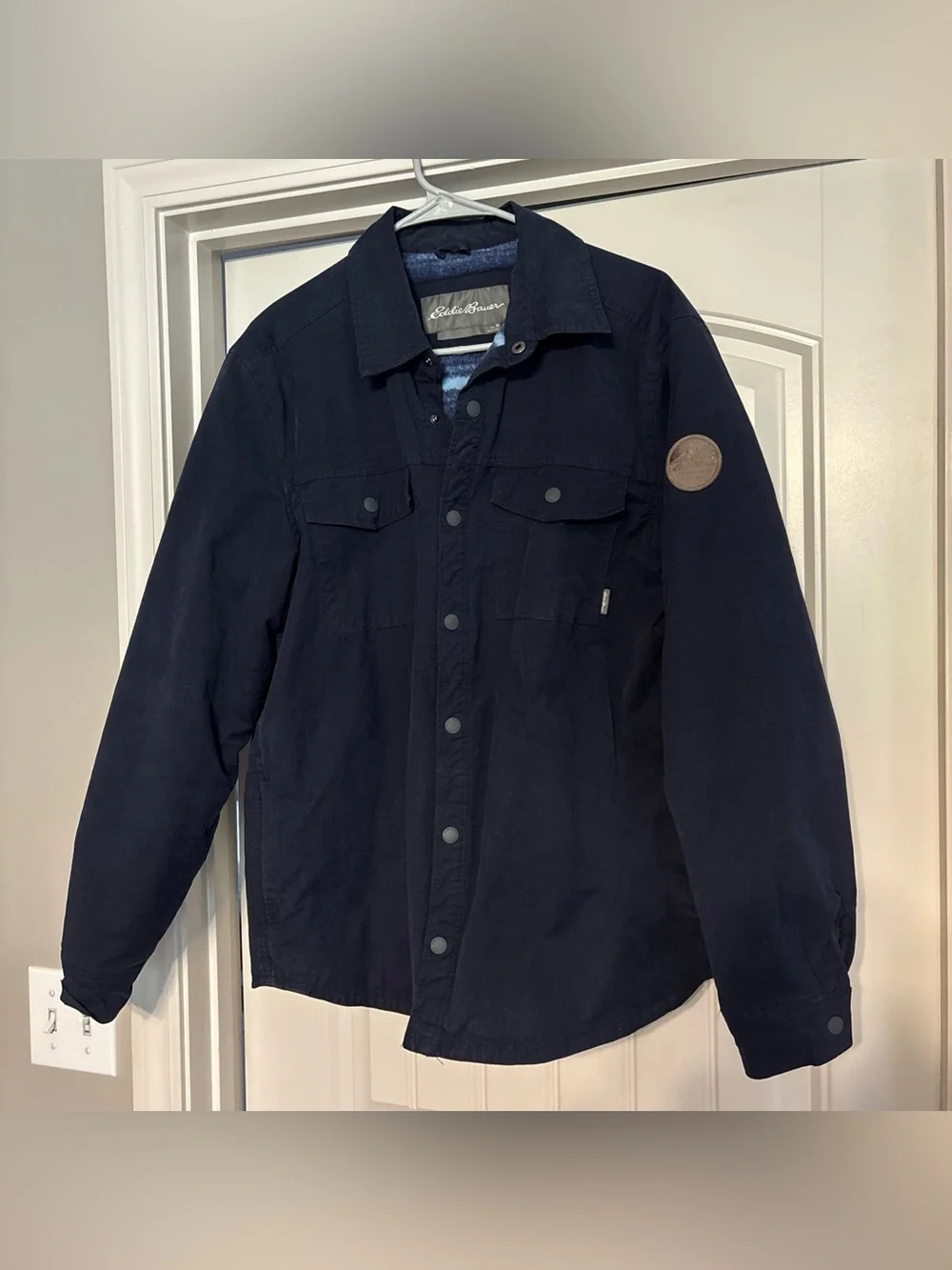 Eddie Bauer Navy Field Shirt-Jacket